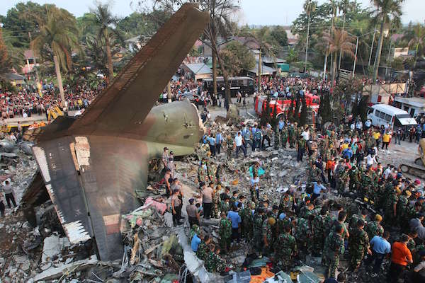 INDONESIA-ACCIDENT-MILITARY-AIR