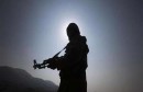 Pakistani soldier is seen silhouetted while posing for the media during an operation organized by the army,   in South Waziristan