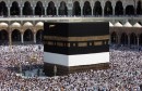 Muslim pilgrims circle around the Kaaba