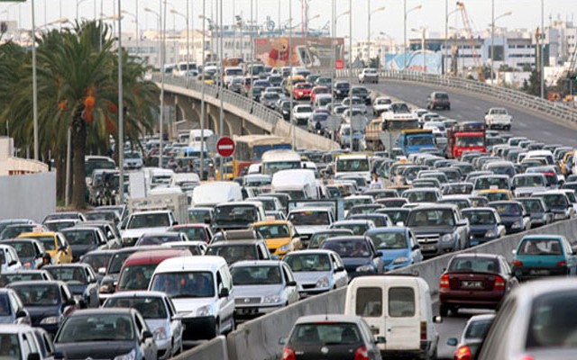 bouchons-circulation-embouteillage-tunisie