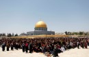 Palestinians pray on the fourth Friday of the holy fasting month of Ramadan, on the compound known to Muslims as Noble Sanctuary and to Jews as Temple Mount, in Jerusalem's Old City