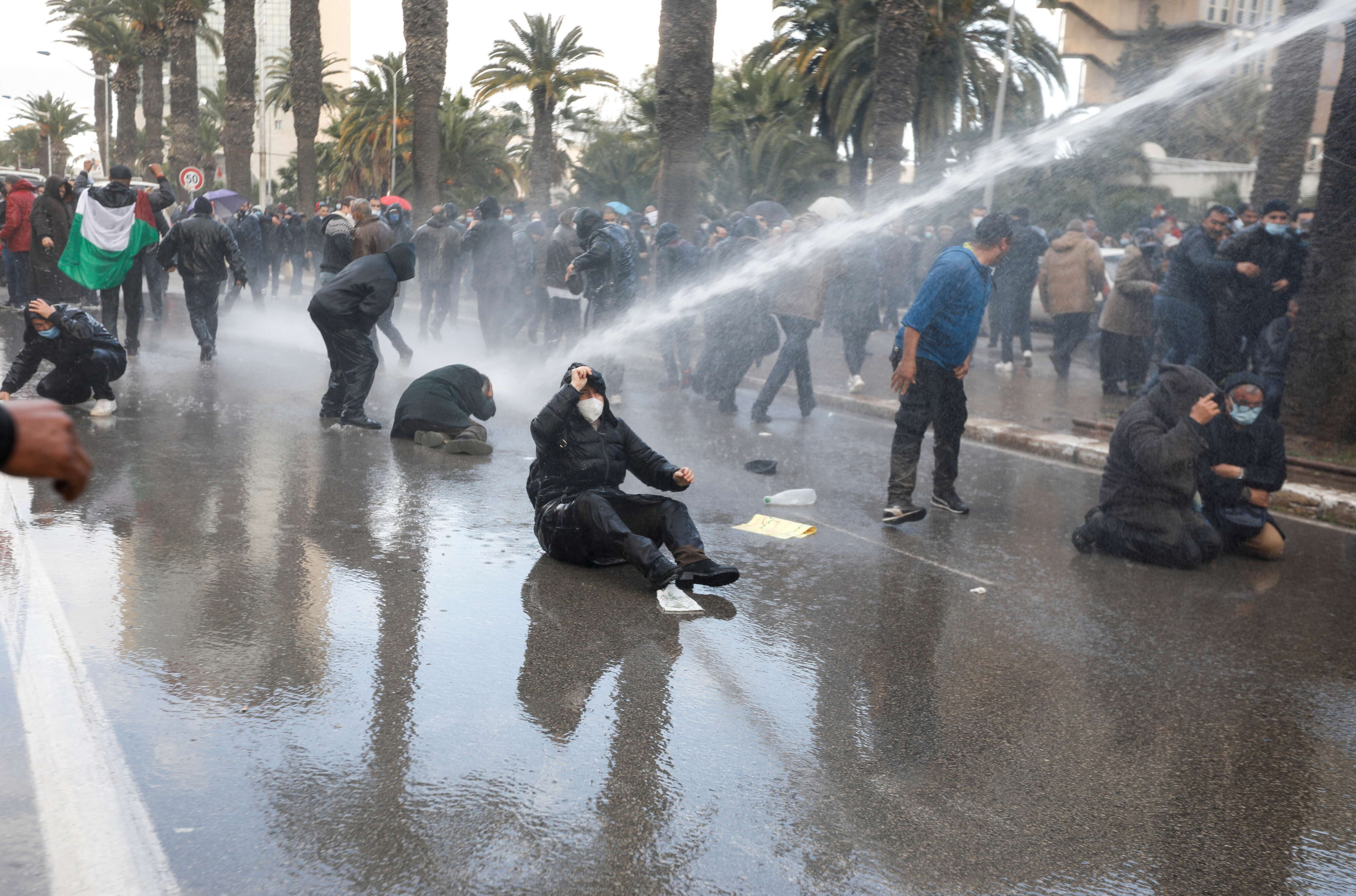 Tunisians protest President Kais Saied's seizure of political power
