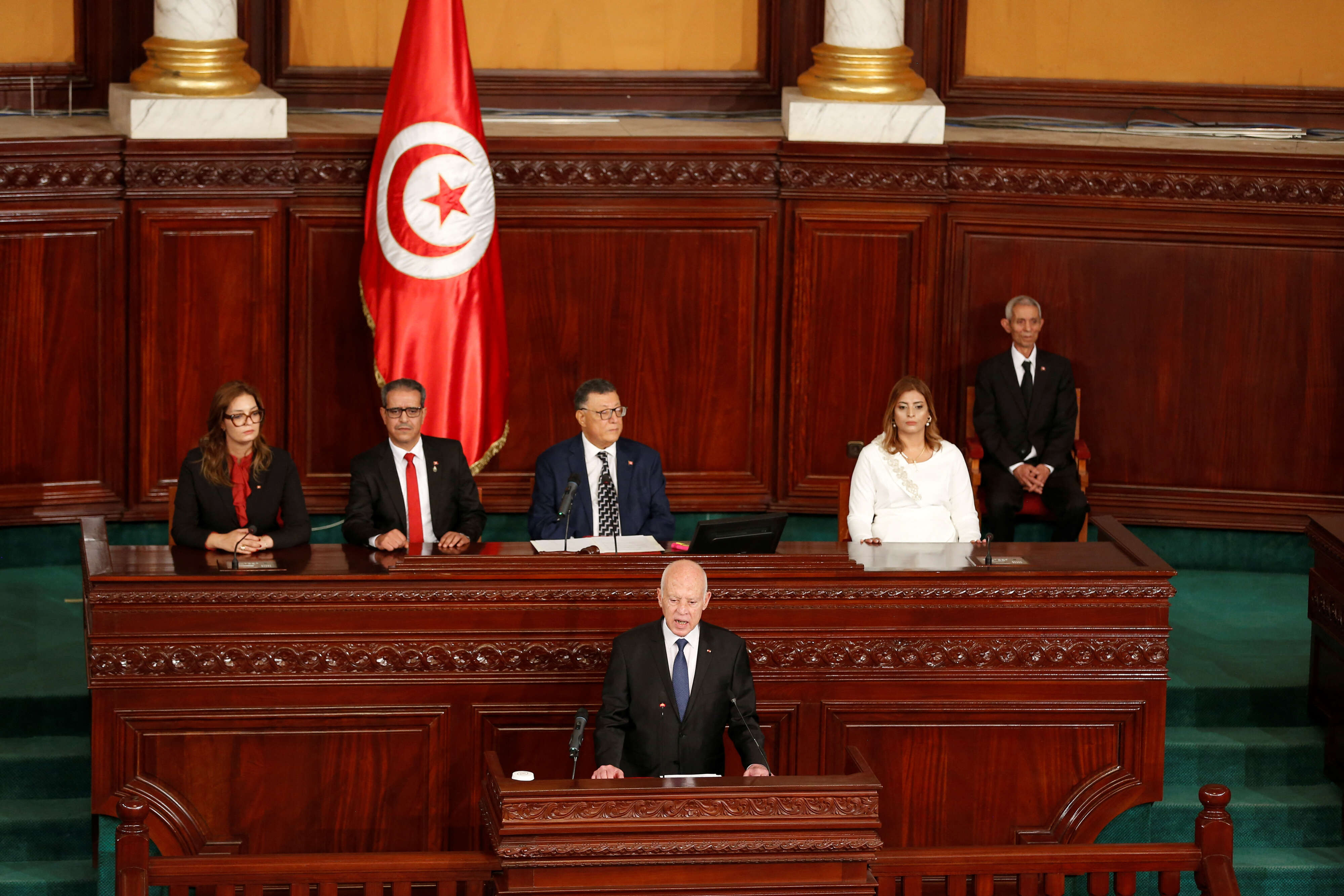 Tunisian president-elect Kais Saied swearing-in ceremony in Tunis