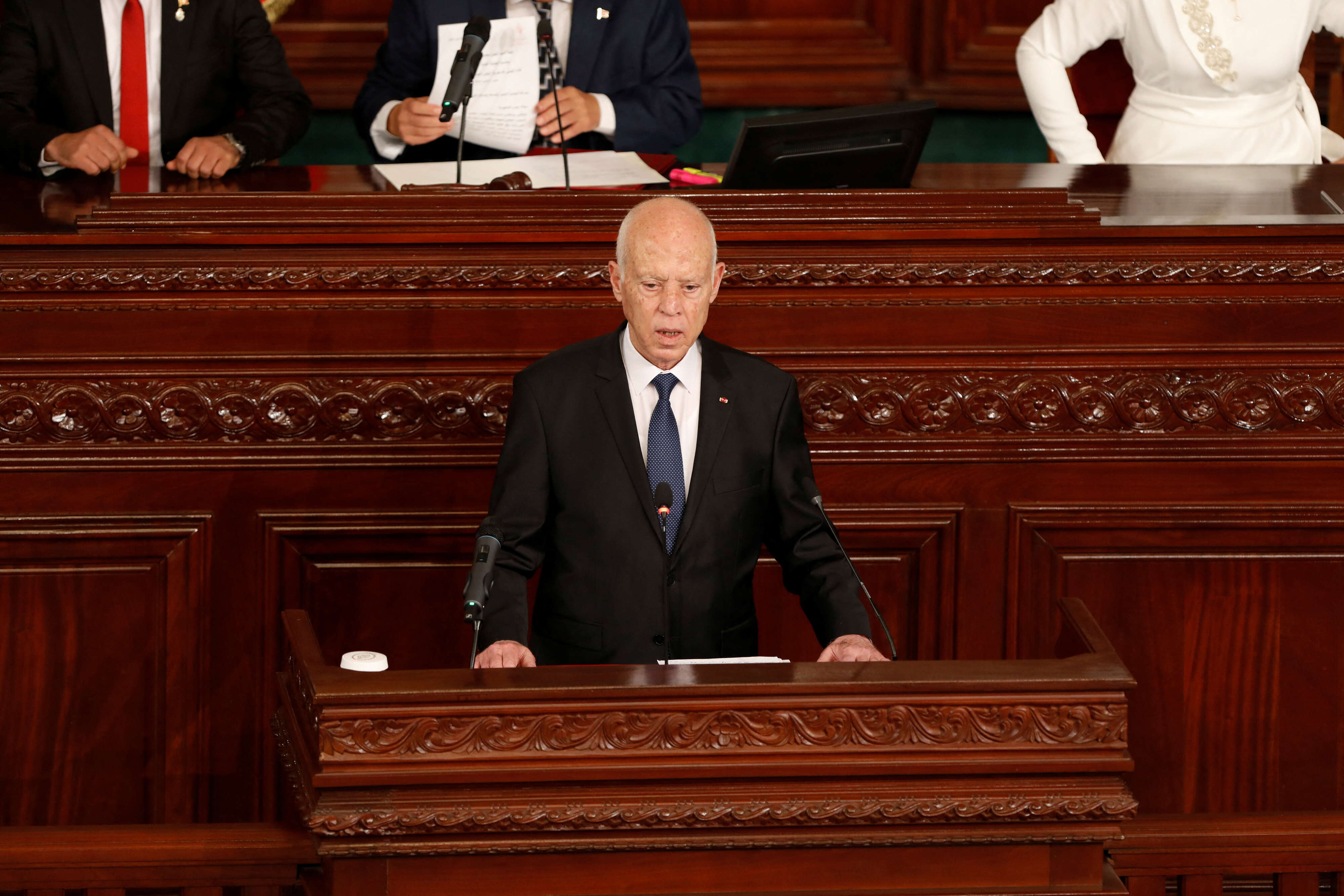 Tunisian president-elect Kais Saied swearing-in ceremony in Tunis